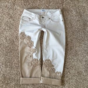 Moschino cheap and chic flower jeans 26 size 2
